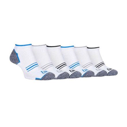 6 Pack Men's Cushioned Sole Running Low Cut Trainer Socks
