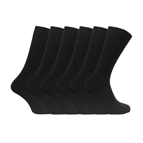 Mens Thin Soft Cotton Plain Coloured Socks (Multipack Options)
