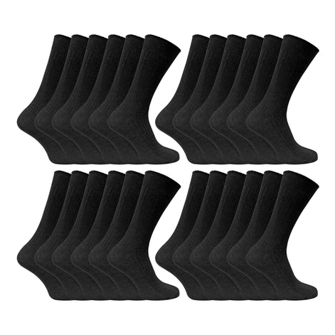 Mens Thin Soft Cotton Plain Coloured Socks (Multipack Options)