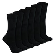 Ladies 12 Pack 100% Cotton Soft Breathable Socks