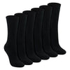 Ladies 6 Pack 100% Cotton Breathable Soft Socks