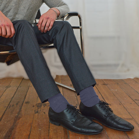Mens Thin Soft Cotton Plain Coloured Socks (Multipack Options)