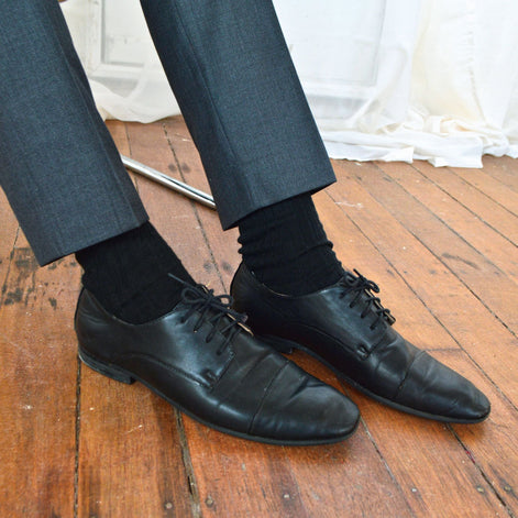 Mens Thin Soft Cotton Plain Coloured Socks (Multipack Options)