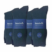 Mens Thin Soft Cotton Plain Coloured Socks (Multipack Options)