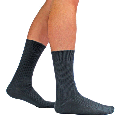 Mens Thin Soft Cotton Plain Coloured Socks (Multipack Options)