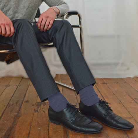 Mens Thin Soft Cotton Plain Coloured Socks (Multipack Options)