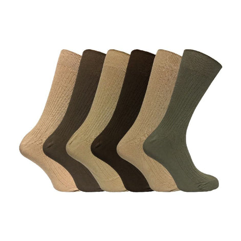 Mens Thin Soft Cotton Plain Coloured Socks (Multipack Options)