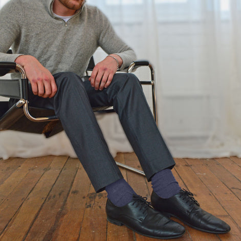 Mens Thin Soft Cotton Plain Coloured Socks (Multipack Options)