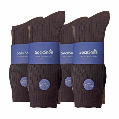 Mens Thin Soft Cotton Plain Coloured Socks (Multipack Options)