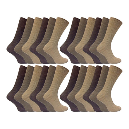 Mens Thin Soft Cotton Plain Coloured Socks (Multipack Options)