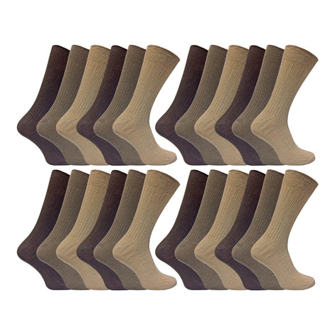 Mens Thin Soft Cotton Plain Coloured Socks (Multipack Options)