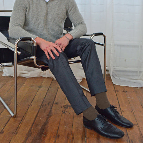 Mens Thin Soft Cotton Plain Coloured Socks (Multipack Options)