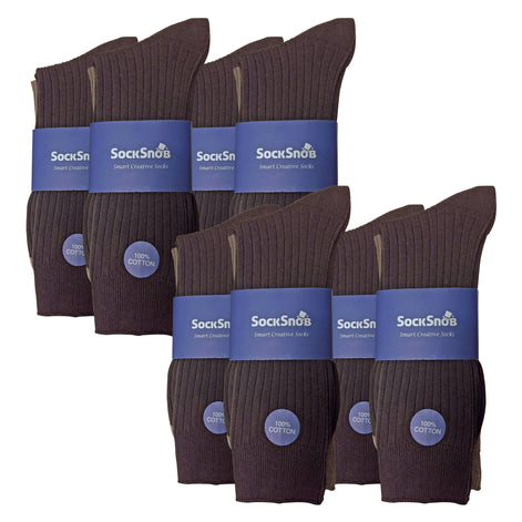 Mens Thin Soft Cotton Plain Coloured Socks (Multipack Options)