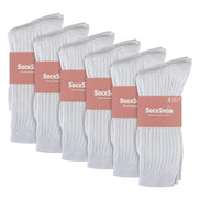 Ladies 12 Pack 100% Cotton Soft Breathable Socks