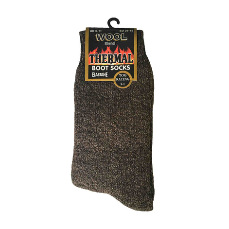 3 Pack Men's Padded Sole Winter Warm Thermal Wool Walking Boot Socks