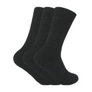 3 Pack Men's Padded Sole Winter Warm Thermal Wool Walking Boot Socks