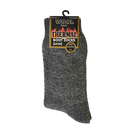 3 Pack Men's Padded Sole Winter Warm Thermal Wool Walking Boot Socks
