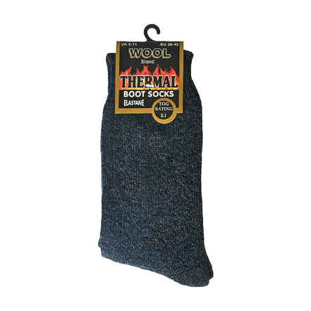3 Pack Men's Padded Sole Winter Warm Thermal Wool Walking Boot Socks