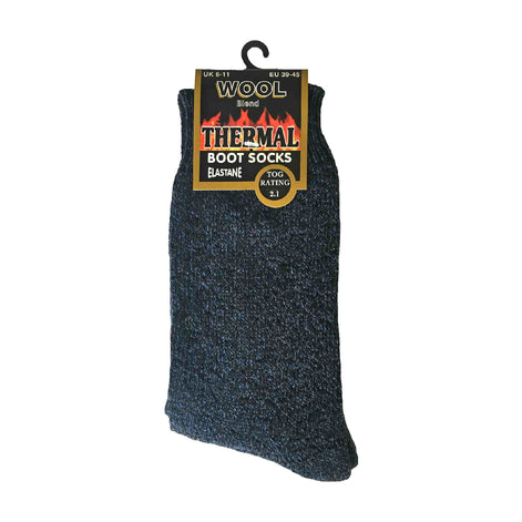 3 Pack Men's Padded Sole Winter Warm Thermal Wool Walking Boot Socks