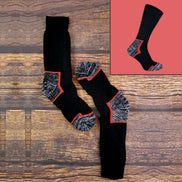 3 Pack Men's Heavy Duty Cotton Cushioned Work Boot Socks