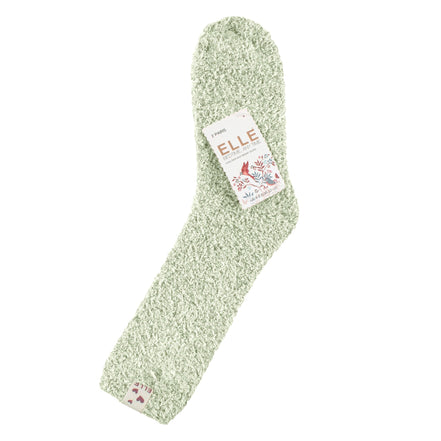 2 Pack Ladies Two Tone Cosy Bed and Home Socks - Warm Soft Relaxing Comfort