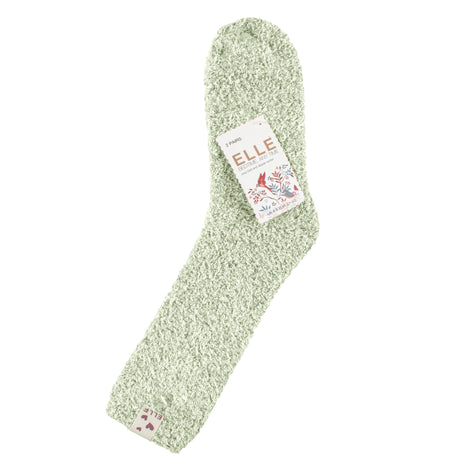 2 Pack Ladies Two Tone Cosy Bed and Home Socks - Warm Soft Relaxing Comfort
