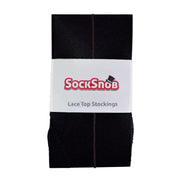 Ladies High Waisted Sheer Black Seamed Tights