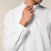 Organic Cotton Oxford Long Sleeve Shirt: Mens