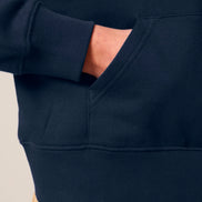 Organic Dropped Shoulder Zipped Hoodie: Women's