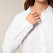 Organic Poplin Long Sleeve Shirt: Women's