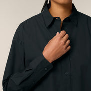 Organic Poplin Long Sleeve Shirt: Women's