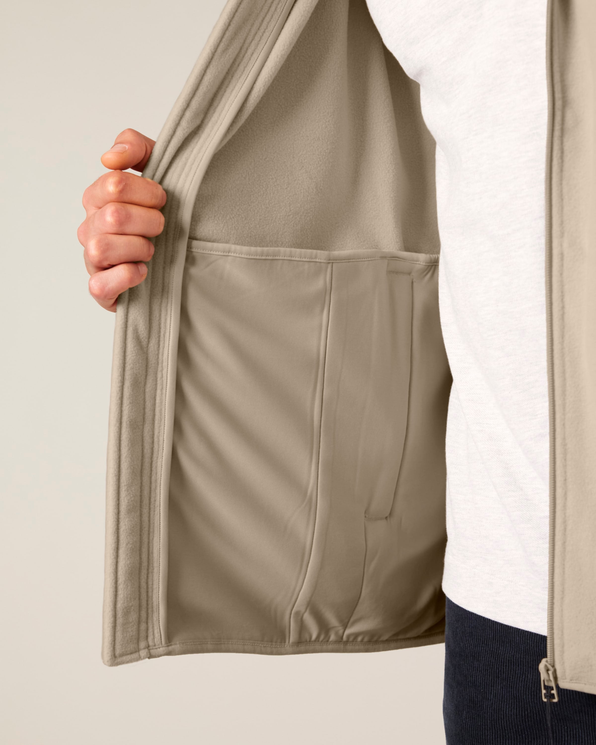 Polyester Fleece Jacket: Men's