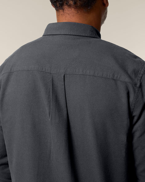 Organic Cotton Oxford Long Sleeve Shirt: Mens