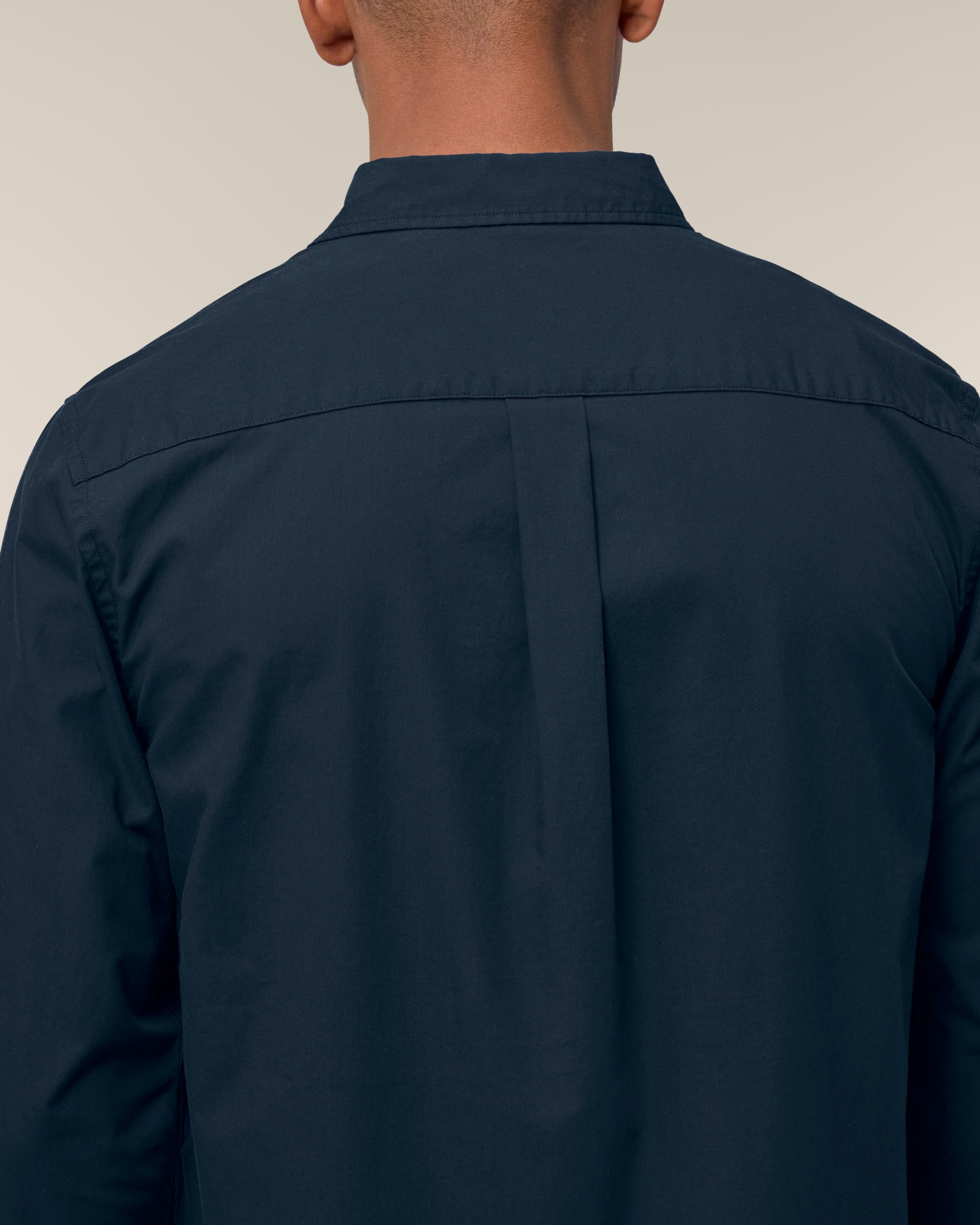 Organic Poplin Long Sleeve Shirt: Men's