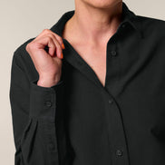 Organic Cotton Oxford Long Sleeve Shirt: Women's