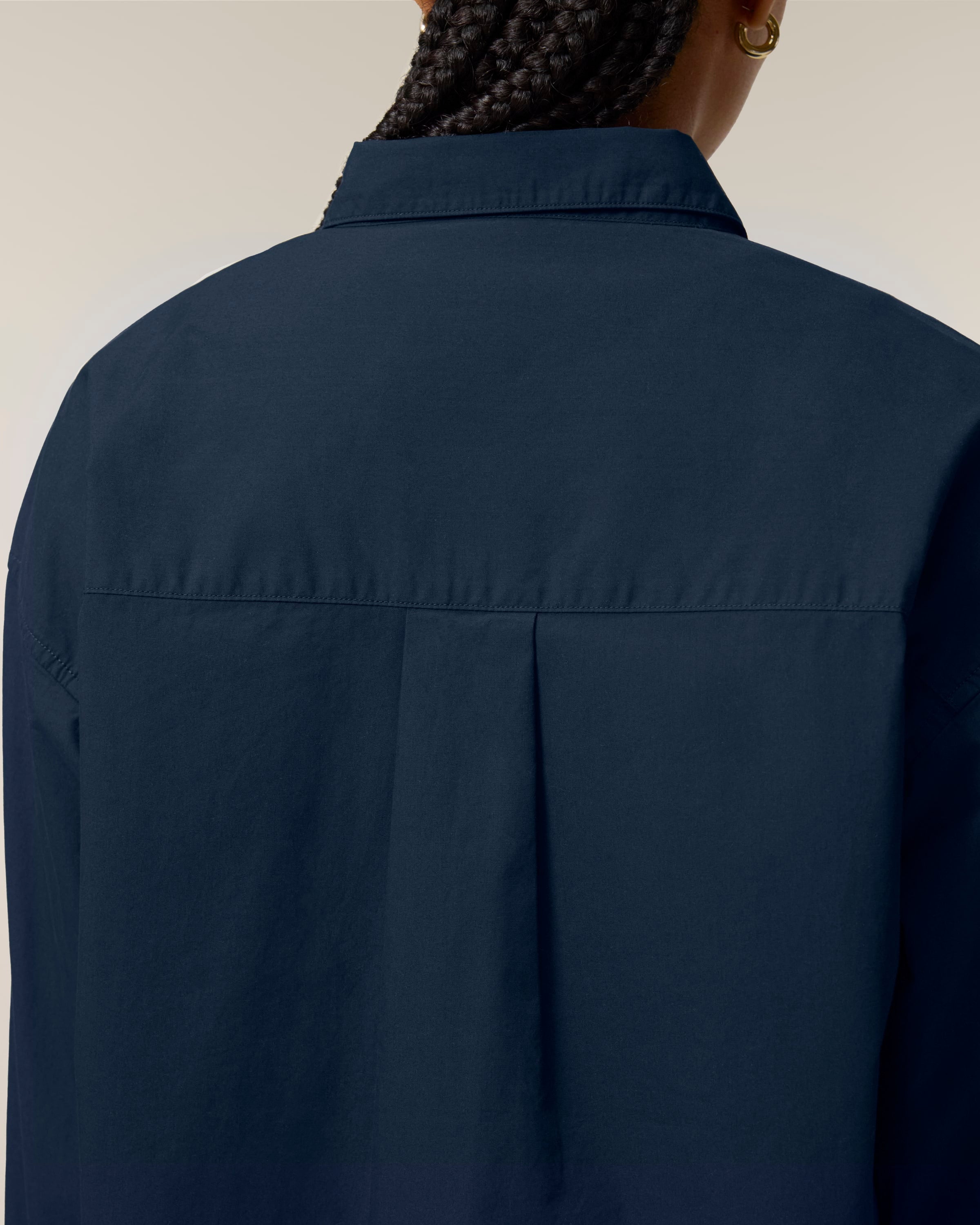 Organic Poplin Long Sleeve Shirt: Women's