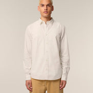 Organic Poplin Long Sleeve Shirt: Men's