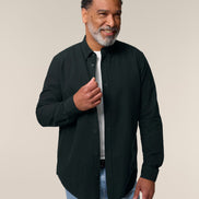 Organic Cotton Oxford Long Sleeve Shirt: Mens