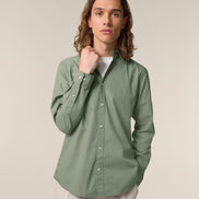 Organic Poplin Long Sleeve Shirt: Men's
