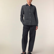 Organic Cotton Oxford Long Sleeve Shirt: Women's