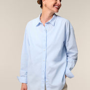 Organic Poplin Long Sleeve Shirt: Women's