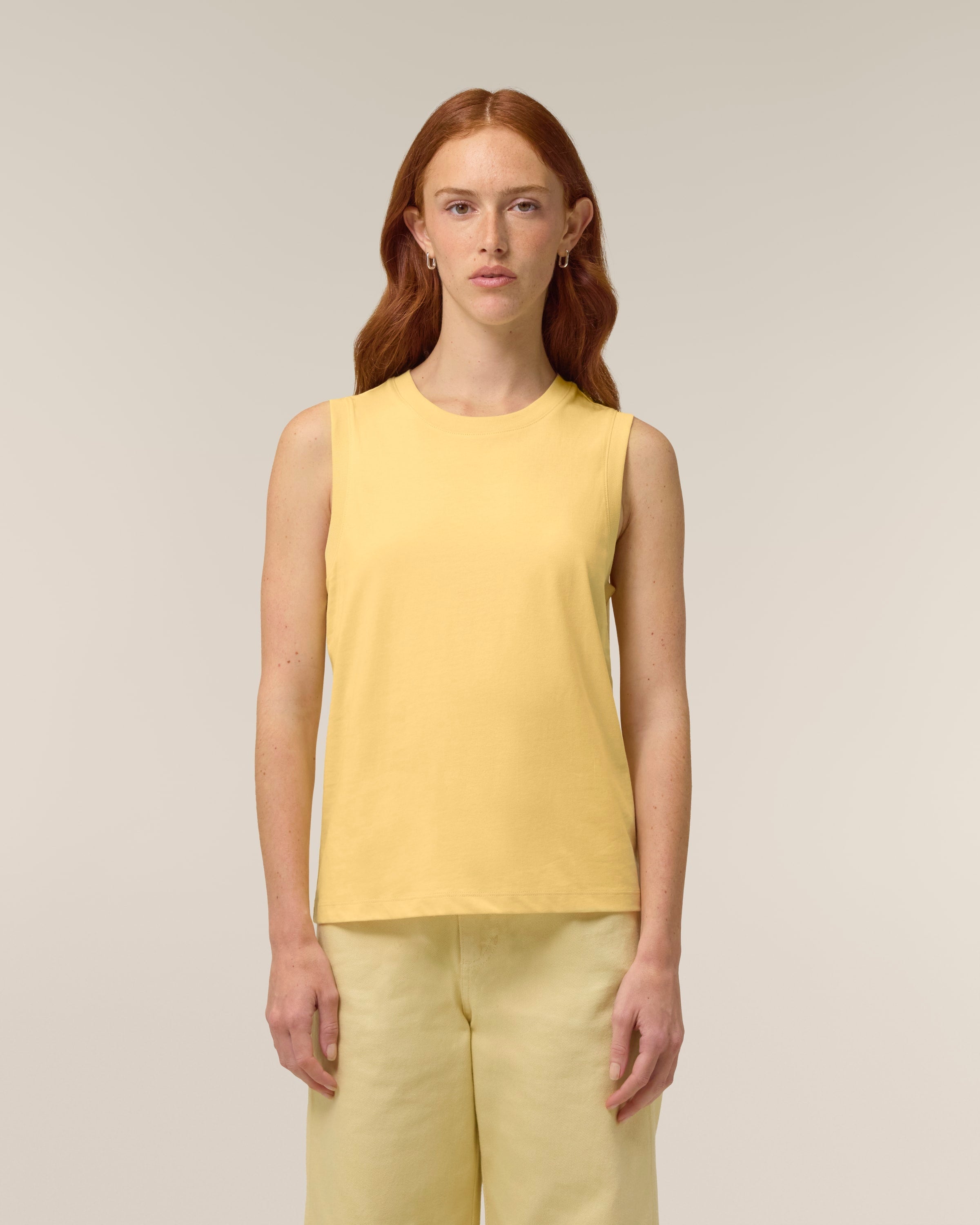 Organic High Neck Tank Top: Women's