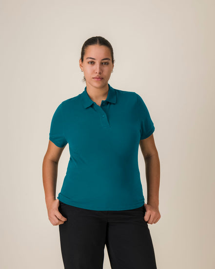 Organic Lightweight Polo Shirt: Women's