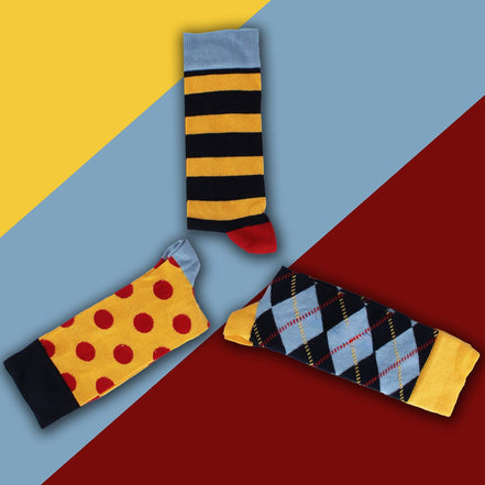 3 Pack of Novelty Dress Mens Socks