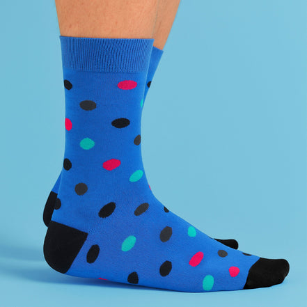 6 Pack Mens Bamboo Design Socks - Soft Breathable Everyday Patterned Fit