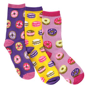 6 Pack Ladies Novelty Food Design Socks | Fun Colourful Bamboo Socks