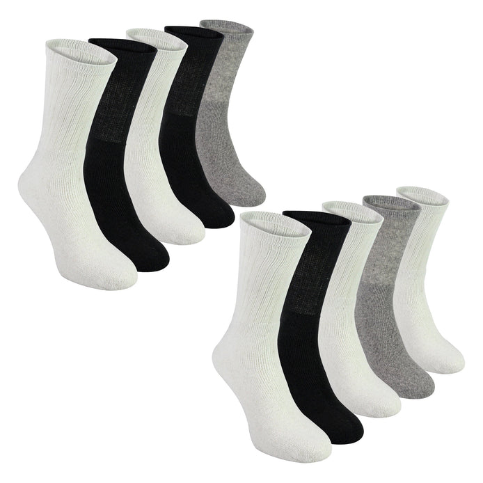 Mens 10 Pack Multipack Sport Socks | Breathable Cotton Running Socks