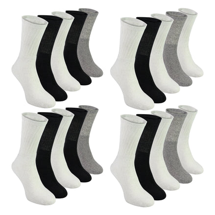 Mens 20 Pack Multipack Sport Socks | Breathable Cotton Running Socks