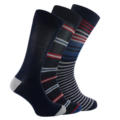 12 Pack Men's Multicolor Soft Breathable Bamboo Crew Socks