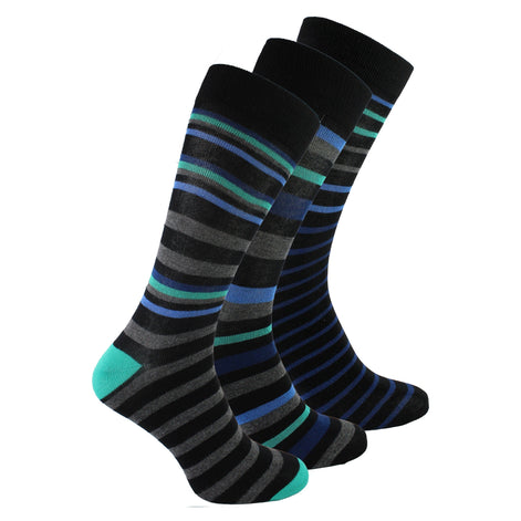 12 Pack Men's Multicolor Soft Breathable Bamboo Crew Socks